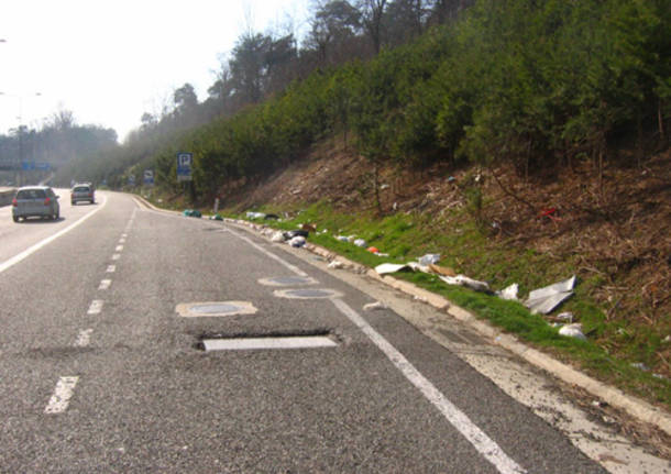 strada statale 336 sporcizia