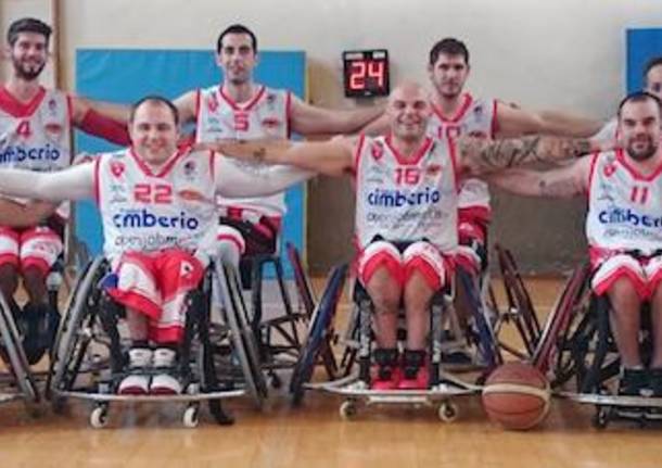 formazione cimberio handicap sport varese basket in carrozzina 2014 2015