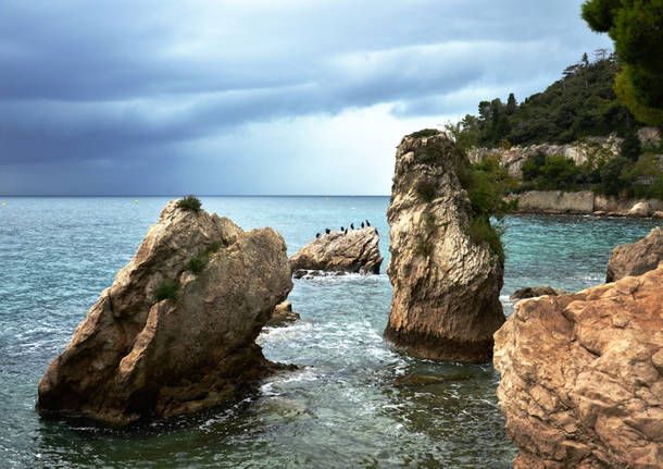 Vicino al castello di Miramare a Trieste