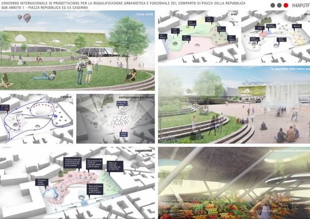 Piazza Repubblica, progetto Caravatti