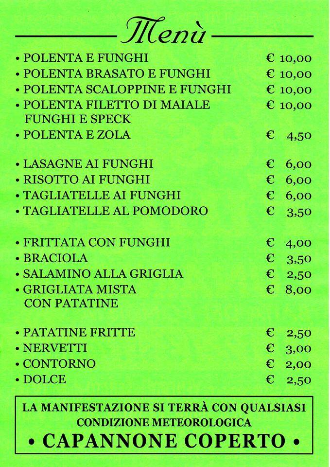 14° Festa del fungo di Cunardo