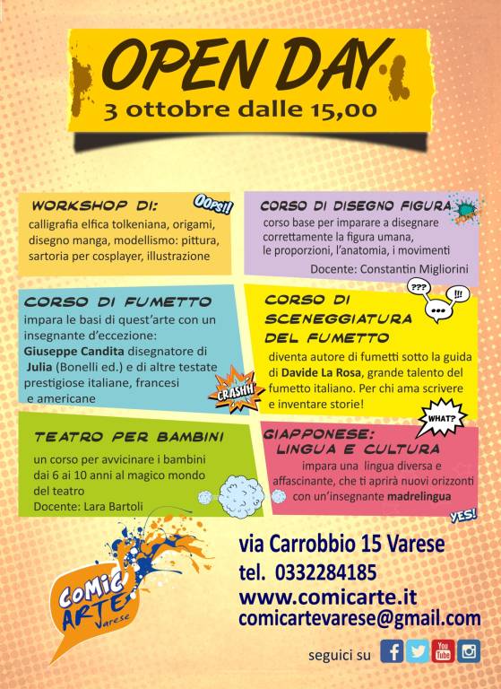 Open Day di ComicArte Varese
