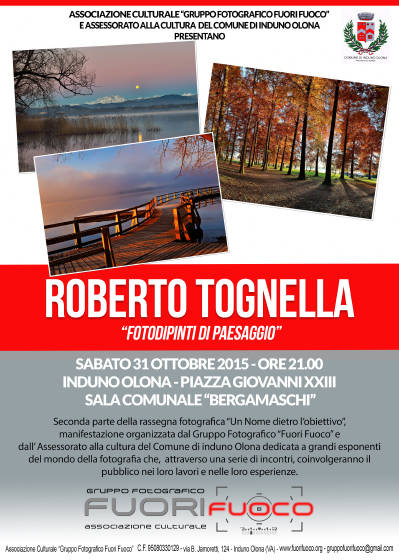 Rassegna Fotografica “Un Nome dietro l’obiettivo” – Roberto Tognella