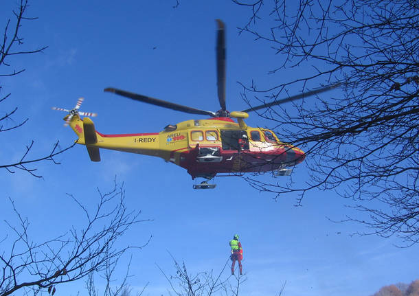Elisoccorso sul Monte Nudo.