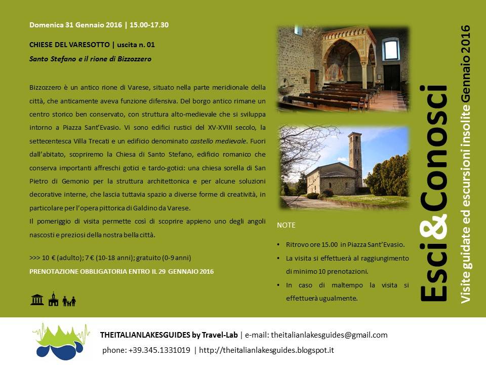 VISITA GUIDATA CHIESE DEL VARESOTTO | uscita n. 01