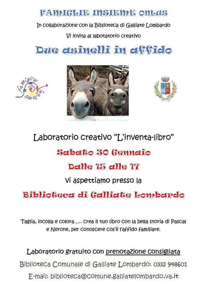 Due asinelli in affido