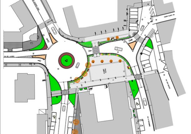 Cassano Magnago piazza libertà progetto
