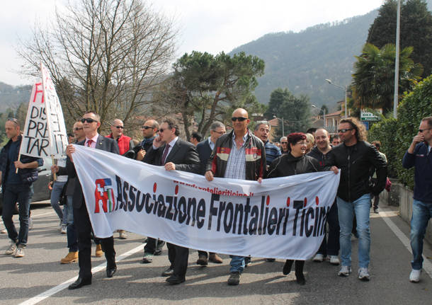 La protesta dei frontalieri