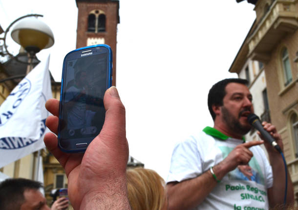 Matteo Salvini a Busto