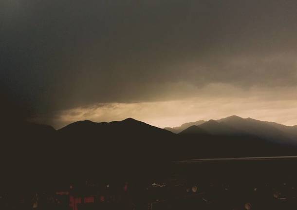 Il cielo che preannuncia il temporale
