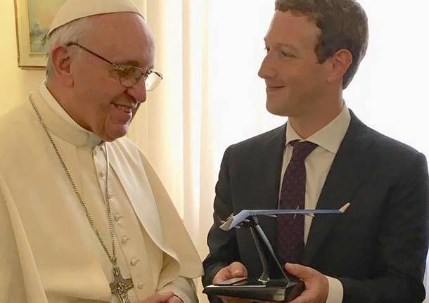 papa francesco mark zuckerberg