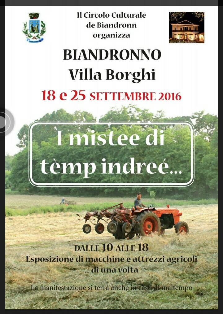mostra macchine ed attrezzi agricoli di una volta