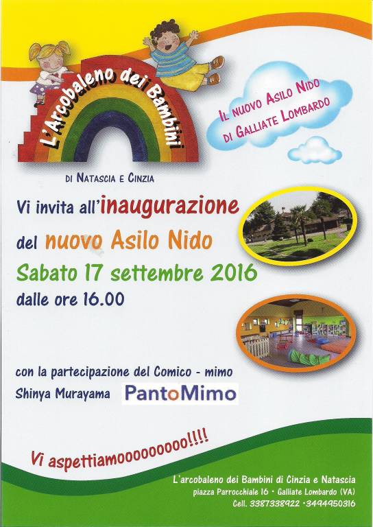 Inaugurazione Asilo Nido \"l\'arcobaleno dei bambini\"