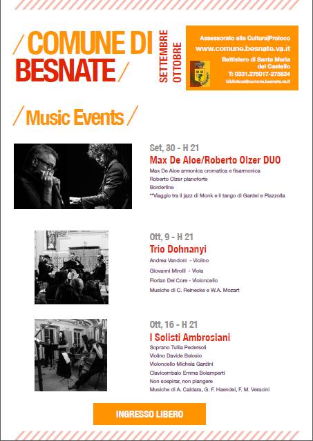 MUSIC EVENTS IN BESNATE