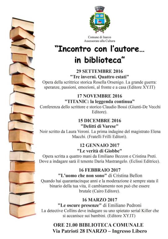 Incontri con l\'autore...in biblioteca