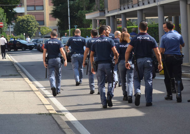 Richiedenti asilo protestano a Busto Arsizio