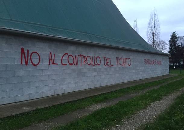 scritte controllo di vicinato Gallarate