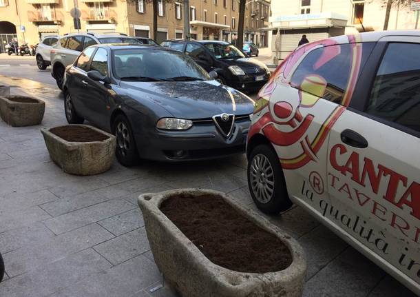 Le fioriere di piazza Beccaria