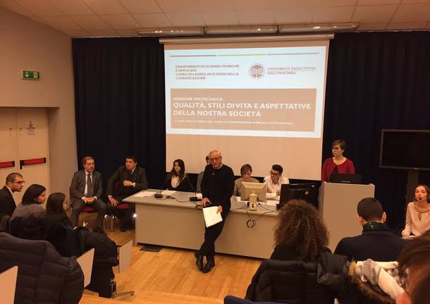 presentazione indagine sociologica con prof Foti