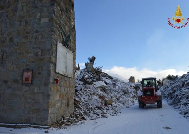 Amatrice sotto la neve