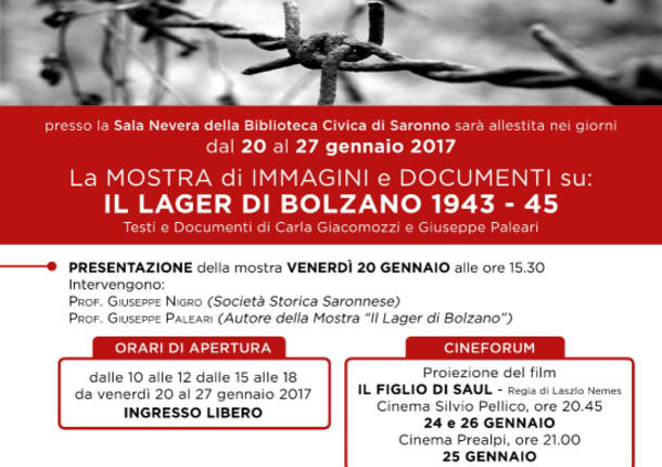 Giorno della memoria a Saronno