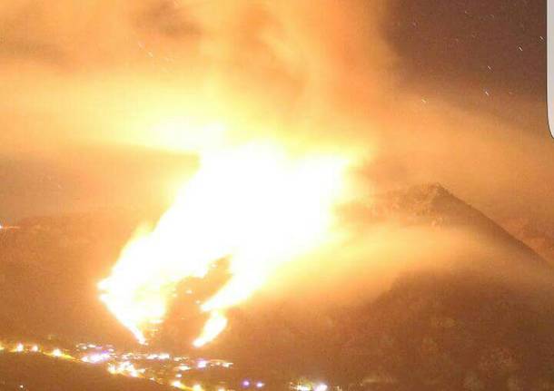 incendio valcamonica gennaio 2017