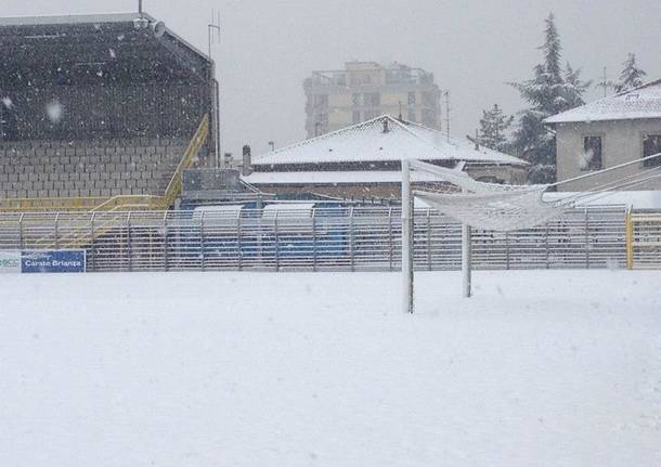 stadio lecco neve