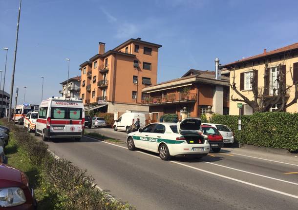 Investimento pedone ad Azzate