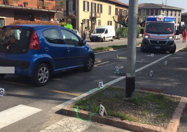 Investimento pedone ad Azzate