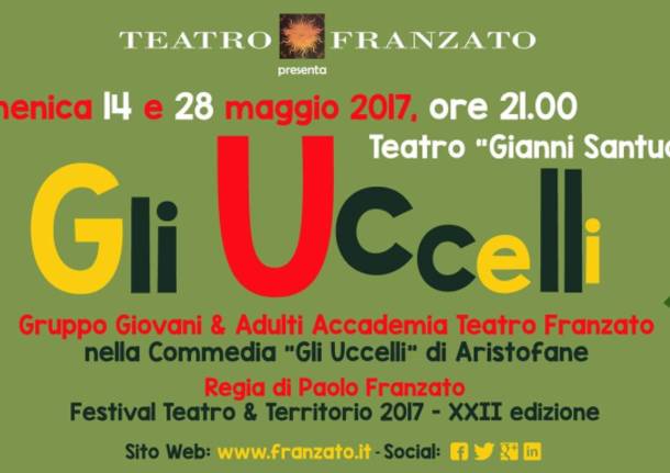 In scena la commedia \"Gli uccelli\" di Aristofane con il Gruppo Giovani & Adulti dell\'Accademia Teatro Franzato