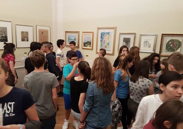 Gli studenti della Don Cagnola in visita alla pinacoteca di Villa De Strens