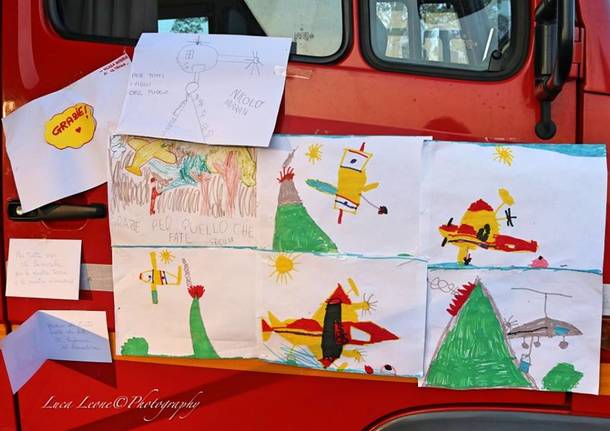Incendio Campo dei Fiori: i disegni dei bambini