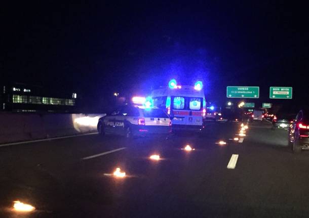 Incidente A8 tra Castellanza e Busto Arsizio