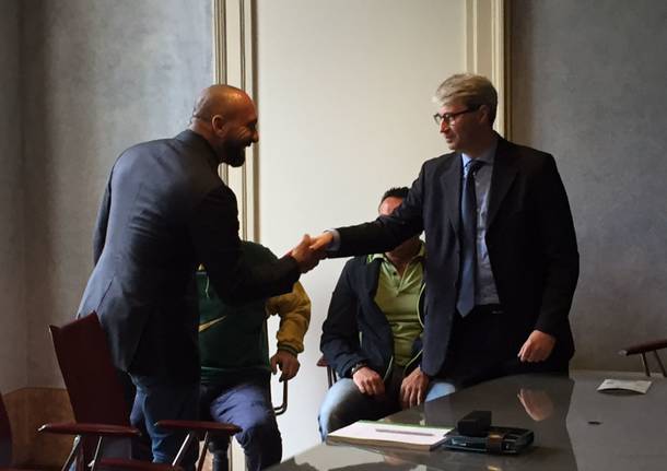 Varese Calcio, incontro Berni - Galimberti