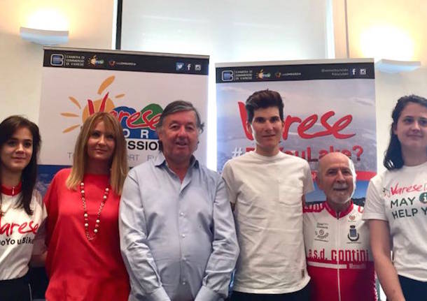 presentazione pedalata serale ciclopedonale del Lago di Varese