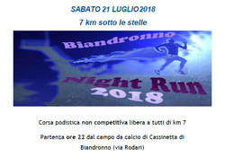 CORSA PODISTICA NON NOTTURNA NON COMPETITIVA