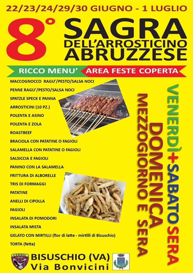 Al via la Sagra dell'arrosticino abruzzese