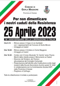 25 Aprile 2023 a Gorla Maggiore 