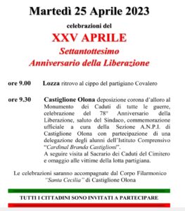 25 Aprile 2023 a Castiglione Olona 