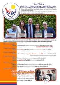 La chiusura della campagna elettorale di Lorvetti e Ermoni a Gorla Minore 