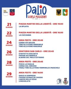 Il programma del Palio di Gorla Maggiore 2025