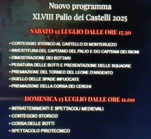 Il finale del Palio dei Castelli di Castiglione Olona: il programma del 12 e 13 luglio 2025 