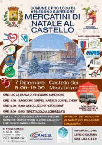 Mercatini, Cuorieroi e solidarietà nella festa di Natale 2025 di Venegono Superiore 