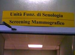 cartelli indicazioni targhe ingresso reparto senologia mammografia