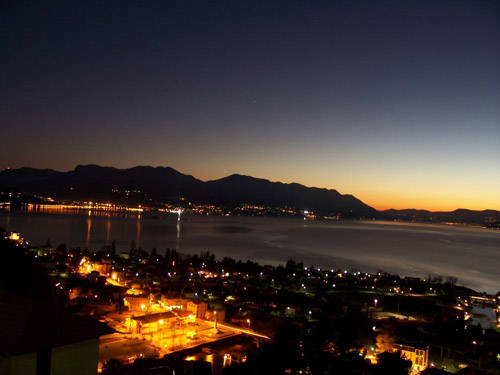 Maccagno: tramonto sul Lago Maggiore