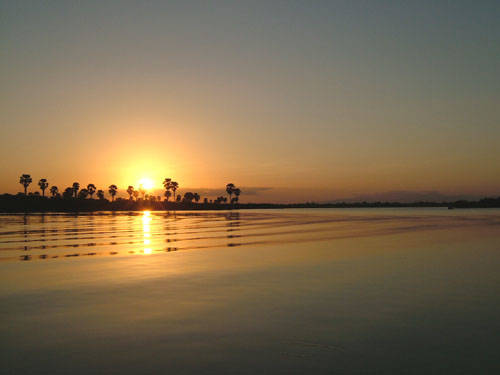 Tramonto sul fiume Rufiji