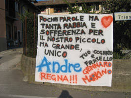 Striscioni Incidente gazzada