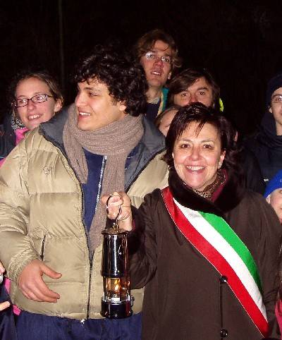 fiaccola olimpica sindaco induno