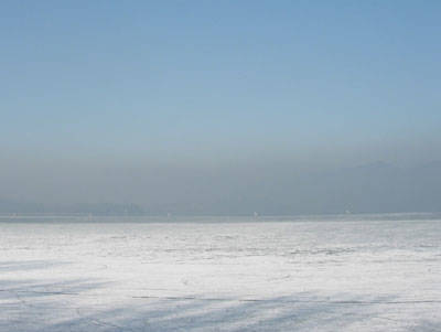 lago Varese ghiacciato