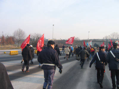 Sciopero in autostrada